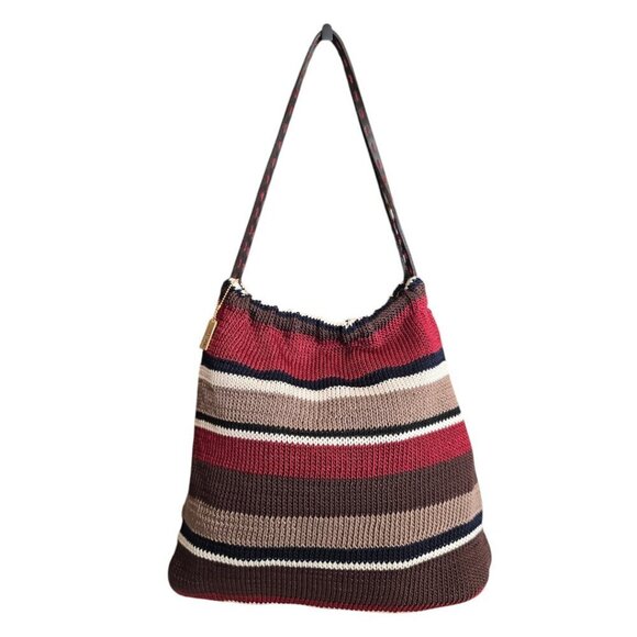 The Sak Elliott Lucca Crochet Leather Hobo Shoulder Bag - Picture 1 of 11